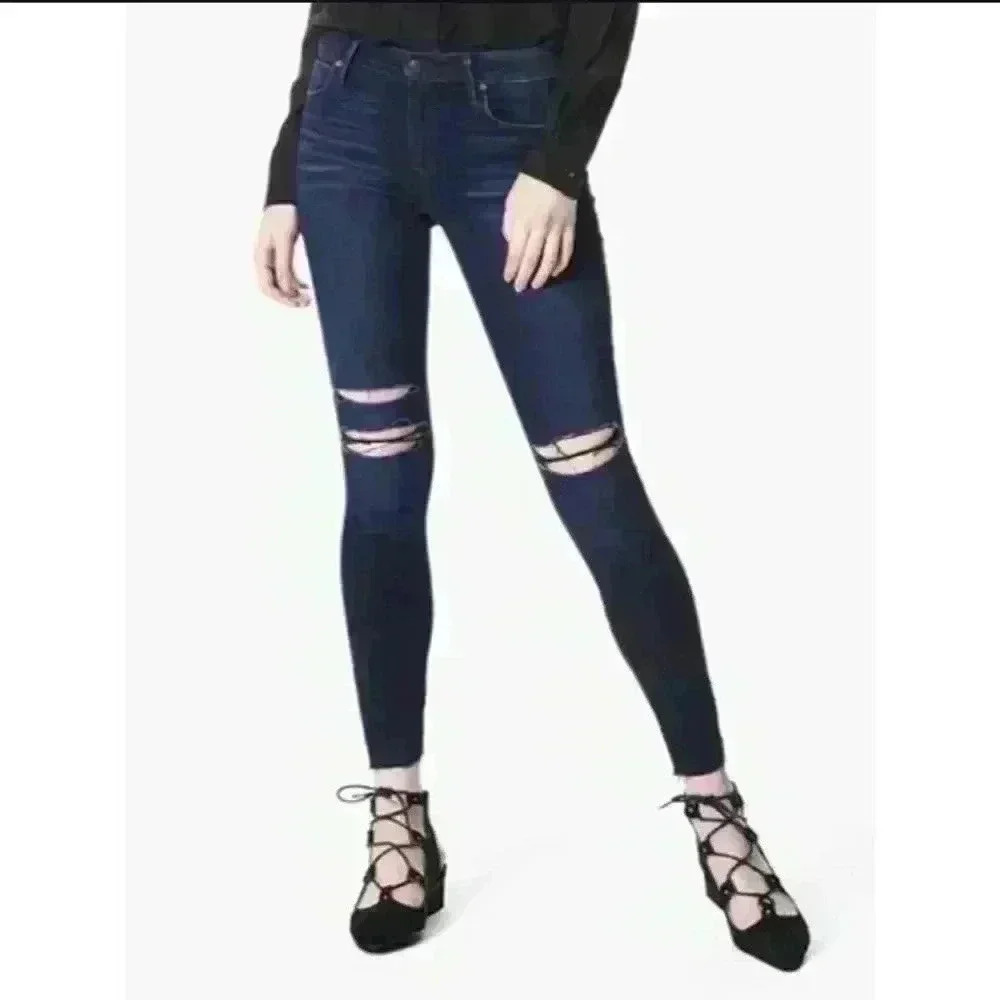 P5007 Joe's  flawless the icon skinny ripped manufactured destroyed jeans sz27